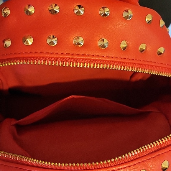 Bebe Red Studded Backpack - Picture 12 of 13